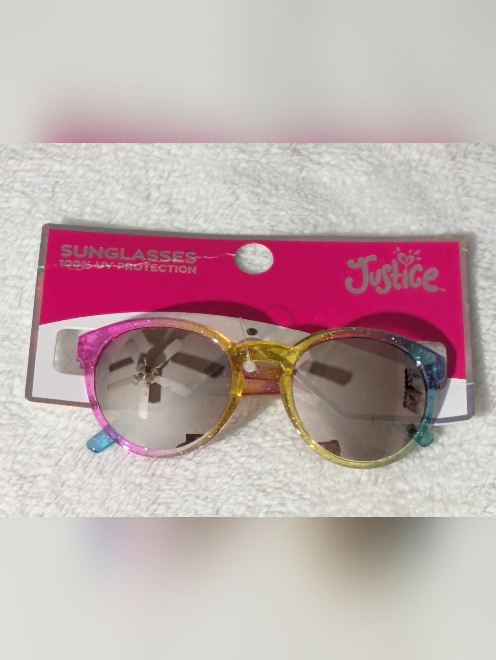 Justice Girls Ombre Rainbow Glitter Sunglasses – NWT